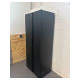 HUSKY Regular Duty Welded 24-Gauge Steel Freestanding Garage Cabinet in Black (31 in. W x 75 in. H x 20 in. D)