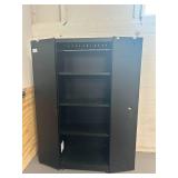 HUSKY Regular Duty Welded 24-Gauge Steel Freestanding Garage Cabinet in Black (31 in. W x 75 in. H x 20 in. D)
