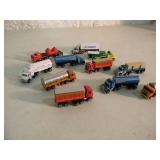 11 - ORIGINAL! - VINTAGE MICRO MACHINES SEMI TRUCK W/TRAILERS COLLECTION - GREAT SET! - NICE! - SEE PICTURES!
