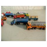 11 - ORIGINAL! - VINTAGE MICRO MACHINES SEMI TRUCK W/TRAILERS COLLECTION - GREAT SET! - NICE! - SEE PICTURES!