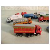 11 - ORIGINAL! - VINTAGE MICRO MACHINES SEMI TRUCK W/TRAILERS COLLECTION - GREAT SET! - NICE! - SEE PICTURES!