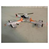 ORIGINAL! - VINTAGE MICRO MACHINES L.G.T.I. 2 1994 FORESTRY DEPARTMENT PLANES & 1 1992 HELICOPTER - AWESOME SET! - NICE! - SEE PICTURES!