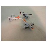 ORIGINAL! - VINTAGE MICRO MACHINES L.G.T.I. 2 1994 FORESTRY DEPARTMENT PLANES & 1 1992 HELICOPTER - AWESOME SET! - NICE! - SEE PICTURES!