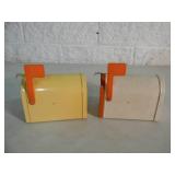 VINTAGE CASE IH METAL SALESMAN SAMPLE MAILBOXES - AWESOME PIECES! - NICE! - SEE PICTURES!