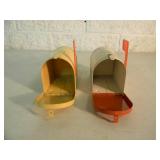 VINTAGE CASE IH METAL SALESMAN SAMPLE MAILBOXES - AWESOME PIECES! - NICE! - SEE PICTURES!