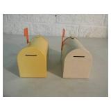 VINTAGE CASE IH METAL SALESMAN SAMPLE MAILBOXES - AWESOME PIECES! - NICE! - SEE PICTURES!