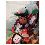 VINTAGE COLLECTION OF 6 MEXICAN DOLLS - Handmade - Various Sizes - APPROX 16", 12", 8", 8", 6" & 5" - NICE!!!!! - FANTASTIC SET!!!!! - SEE PICTURES!