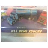 ORIGINAL! - VINTAGE 1996 GALOOB TOYS MICRO MACHINES #11 SEMI TRUCKS - GREAT SET! - NICE! - IN BOX, BOX ALTERED - SEE PICTURES!