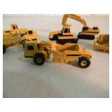 ORIGINAL! - 6 ERTL DIE-CAST CONSTRUCTION MICRO MACHINES - GREAT SET! - NICE! - SEE PICTURES!