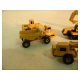 ORIGINAL! - 6 ERTL DIE-CAST CONSTRUCTION MICRO MACHINES - GREAT SET! - NICE! - SEE PICTURES!