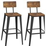 VASAGLE Bar Stools, Set of 2