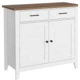 HORSTORS Kitchen Storage Cabinet with Drawers and Doors
