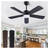 Qutwob 42" Ceiling Fan with 5 Blades, Light and Remote