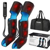 FIT KING Leg Massager with Heat for Circulation Upgraded Full Leg and Foot