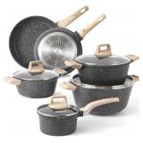 Carote Nonstick Granite Cookware Sets 10 Pcs Stone Cookware Set