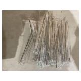 LOT OF 20 PYD Life Skinny 20 OZ Straight Stainless Steel White Tumbler with Metal Straw And Straw Cleaner