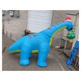 COMIN 10ft Christmas Inflatables Outdoor Decorations Blue dino