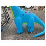 COMIN 10ft Christmas Inflatables Outdoor Decorations Blue dino
