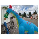 COMIN 10ft Christmas Inflatables Outdoor Decorations Blue dino