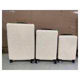 Sunbee Suitcase Set 3 Piece Luggage Set Carry On Hardside Luggage