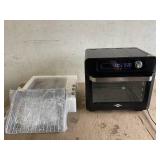 Restored Paris Rhone PE-AF006-WM-BLACK 24 in 1 Large Air Fryer