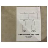 Partphoner Modern Table Lamp Set of 2 Touch Control, 27"