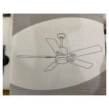 Ceiling Fans with Lights and Remote, Black