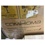 COMHOMA Swivel Rocker Recliner Chair with Heat and Massage