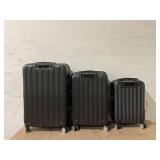 3PCS Luggage Sets, Expandable Hardside Suitcase Sets with Spinner Wheels