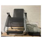 Slsy XL Zero Gravity Chair, Oversized XL Folding Reclining Lounge Chair with 2 Sided Cushion & Tray for Indoor and Outdoor