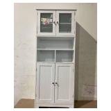 ChVans Shelf Storage Cabinet with 4 Doors/2 Drawers Kitchen Pantry