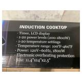 Duxtop Portable Induction Cooktop Burner, Induction Hot Plate with LCD Sensor Touch 1800 Watts