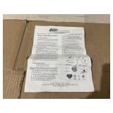 Boss Cleaning Equipment B200752 Scrubber, Gloss Boss 470rpm Wire Cord Red