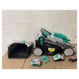 Litheli 20V 13" Cordless Lawn Mower 16.34 in with Brushless Motor + 4.0Ah Battery & Charger