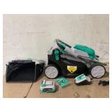 Litheli 20V 13" Cordless Lawn Mower 16.34 in with Brushless Motor + 4.0Ah Battery & Charger
