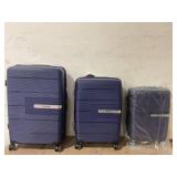 3PCS Tripcomp Luggage Sets, Hardside Carry On Luggage, PP case with Two Hooks, Spinner Wheels