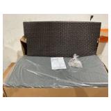 4PCS Patiojoy Patio Rattan Wicker Furniture Set Sofa Chair Table Set