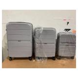 3PCS Travelhouse Hardside Luggage Set Hardshell Lightweight Suitcase with TSA Lock Spinner Wheels