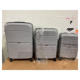 3PCS Travelhouse Hardside Luggage Set Hardshell Lightweight Suitcase with TSA Lock Spinner Wheels