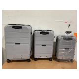 3PCS Travelhouse Hardside Luggage Set Hardshell Lightweight Suitcase with TSA Lock Spinner Wheels