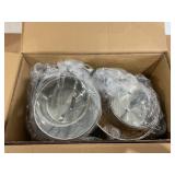 12PCS Cook N Home Kitchen Cookware Sets, Basic Stainless Steel Pots and Pans with Grey Silicone Handles