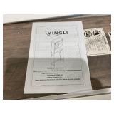 VINGLI Rustic Over-The-Toilet Storage Cabinet, Farmhouse Sliding Barn Door Bathroom Rack