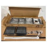 REAHOME 10 Drawer Dresser for Bedroom Fabric Storage Tower Wide Black Dresser