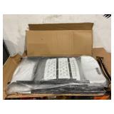 4PCS Garden Plastic Folding Chair White - Outdoor Furniture Chairs Lightweight Foldable