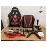 Hoffree RGB Gaming Chair with Speakers Massage Computer Gaming Chair with LED Lights