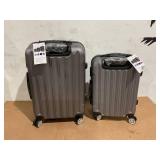 2PCS UBesGoo ABS Luggage Sets Hardside Spinner Lightweight Durable Spinner Suitcase