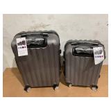 2PCS UBesGoo ABS Luggage Sets Hardside Spinner Lightweight Durable Spinner Suitcase