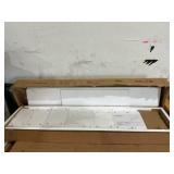 PAPROOS TV Stand for TVs up to 55", High Gloss TV Cabinet with LED Light, Modern TV Console Table with Storage Drawers