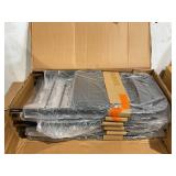 6PCS Black Folding Chairs with Padded Cushion and Back for Outdoor Indoor Portable Stackable