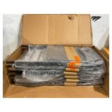6PCS Black Folding Chairs with Padded Cushion and Back for Outdoor Indoor Portable Stackable